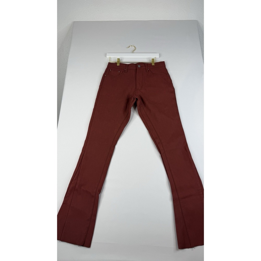 MNML Leather Red Jeans Women's Size 29 Statement Pants Fall Closet Staple